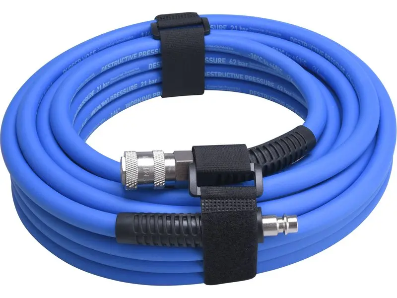 EXTOL PREMIUM 8865147 hadice vzduchová 1/4", gumová s rychlospojkami (6/12mm), 10m