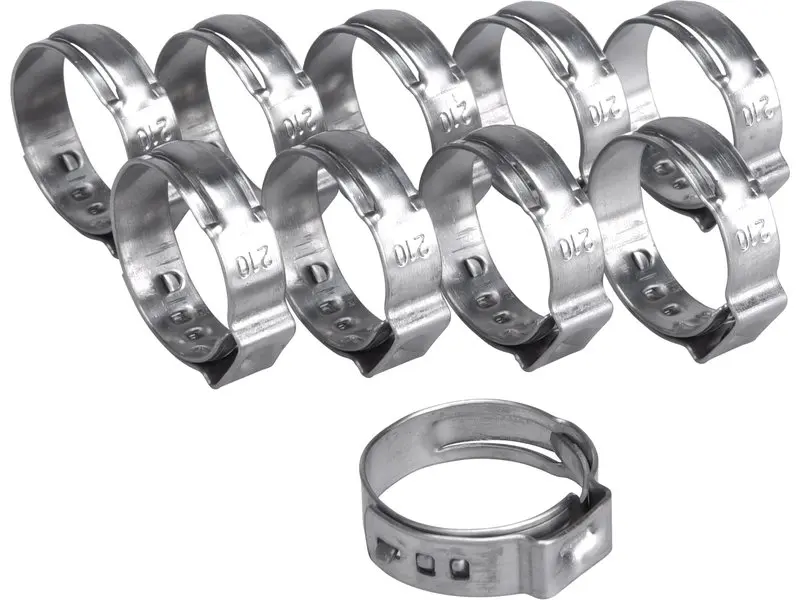 Spona na hadici, 10 ks, 21 mm, INOX EXTOL PREMIUM 8865178