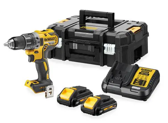 DeWALT DCD791L2T aku vrtačka 18V XR Li-Ion 2x3,0 Ah Brushless