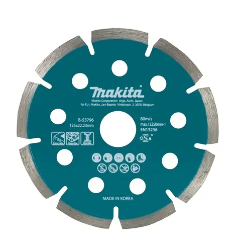 Makita - Diamantový řezný kotouč na tvrdé materiály 125x22,2 mm B-53796