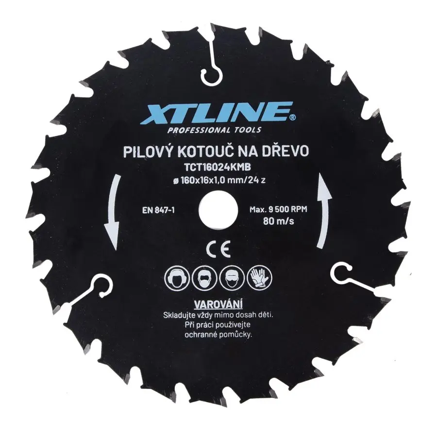 XTline TCT16024KMB kotouč pilový vidiový 160x16mm 24z