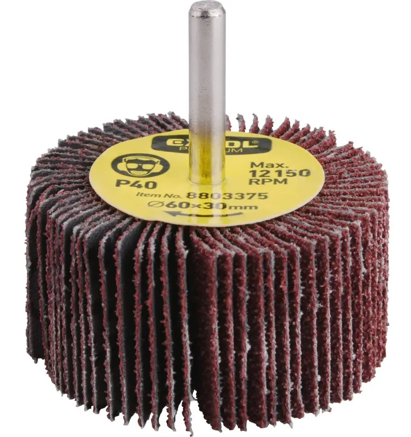 EXTOL PREMIUM 8803377 pr. 60x30x6mm P80 lamelový stopkový kotouč brusný smirkový