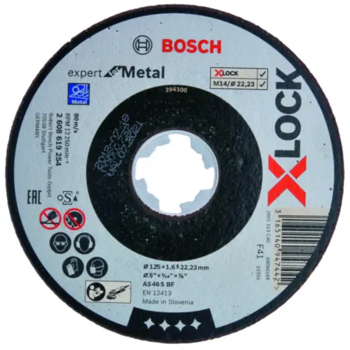 BOSCH řezný kotouč 125x1,6x22,23mm X-LOCK, Expert for Metal, 2608619254