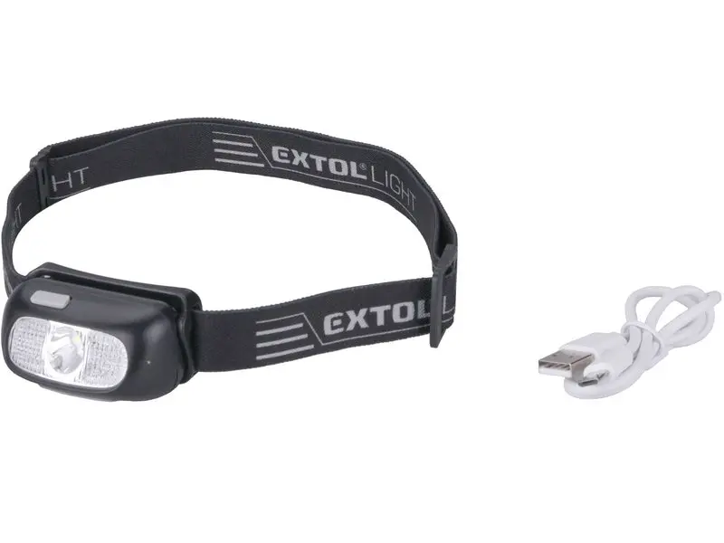 EXTOL LIGHT Extol Čelovka 130 lm CREE XPG nabíjecí USB dosvit 40 m 5 W CREE XPG LED