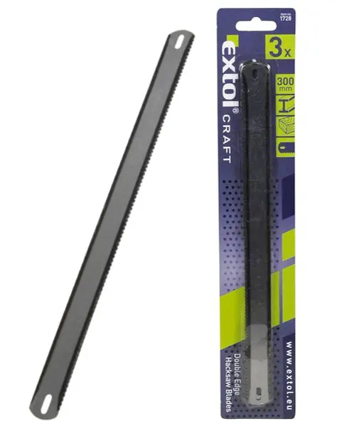 Extol Craft plátky pilové na kov a dřevo oboustranné, 300mm, bal. 3ks 1728