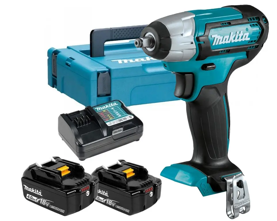 Makita - 12V AKU rázový utahovák, 2x aku Li-ion CXT 4,0 Ah, nabíječka TW140DSMJ