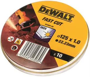DeWALT - Řezný kotouč 125 mm, 10 kusů DT3507