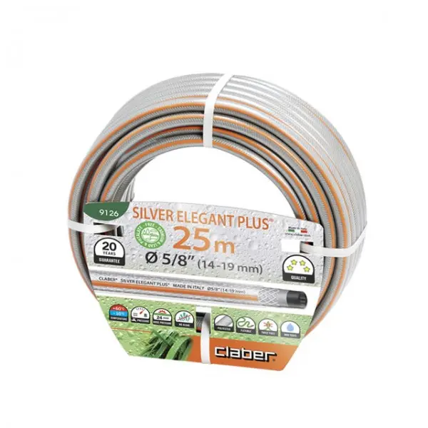 CLABER 9126 5/8" 25m hadice zahradní SILVER ELEGANT plus