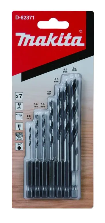 Makita - 7dílná sada vrtáků do dřeva D-62371