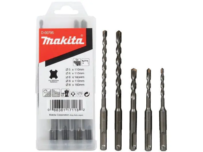 Makita - 5dílná sada vrtáků do zdiva SDS Plus D-00795