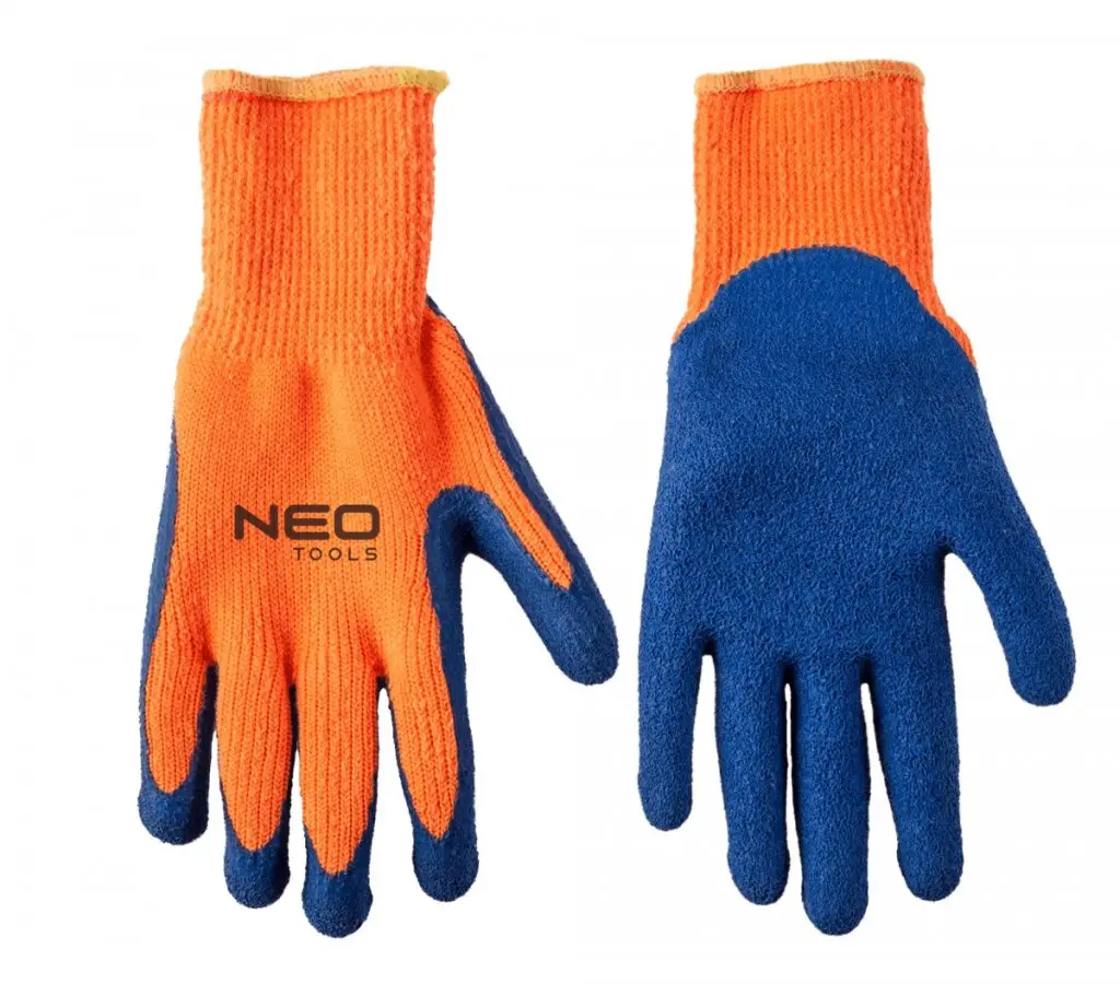 NEO TOOLS 97-611 rukavice bavlněné zateplené polomáčené v LATEXU 10"