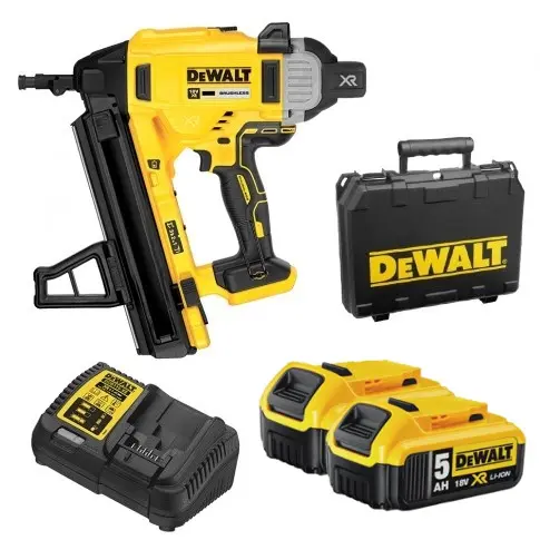 DeWALT - 18V AKU hřebíkovačka 13-57 mm, 2x aku 5,0 Ah Li-Ion, nabíječka DCN890P2