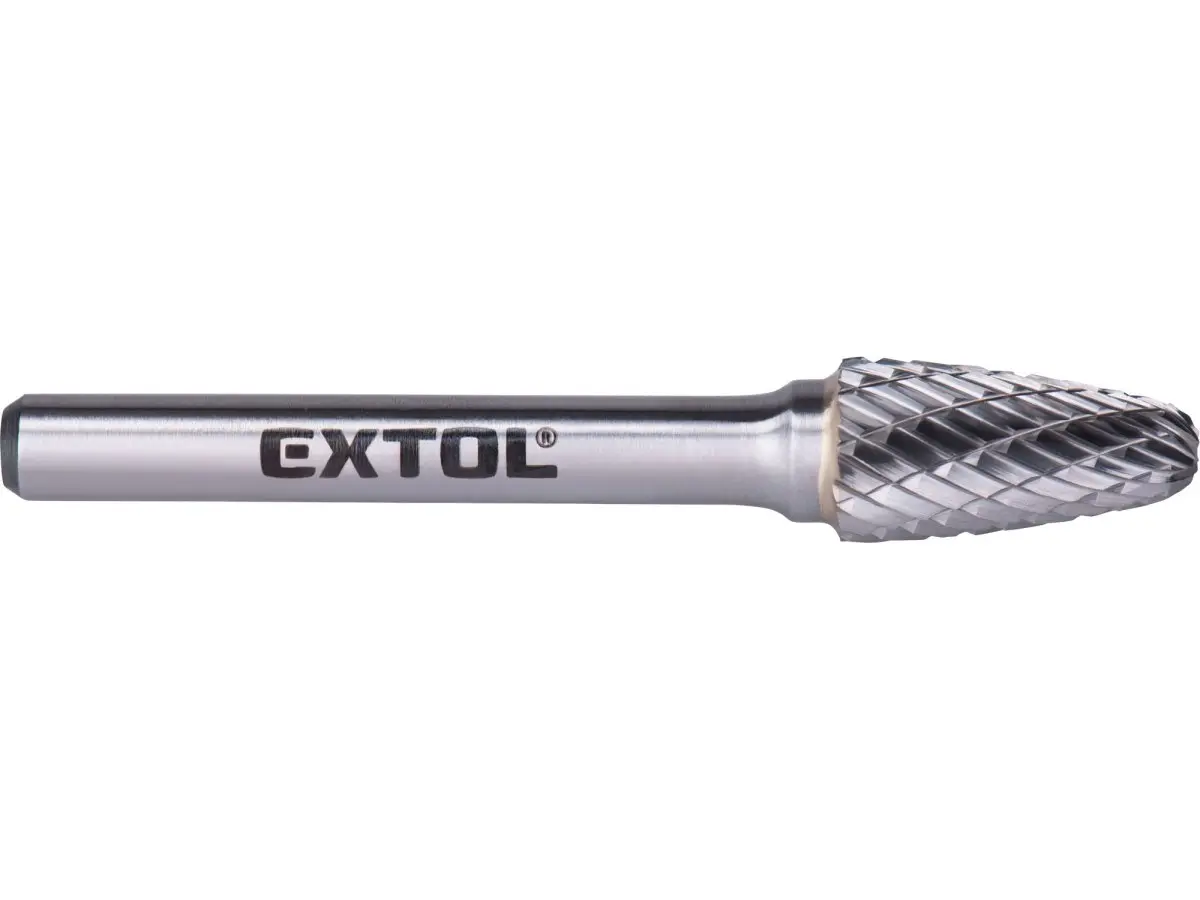EXTOL INDUSTRIAL 8703754 fréza karbidová kuželová 10x20mm, stopka 6mm