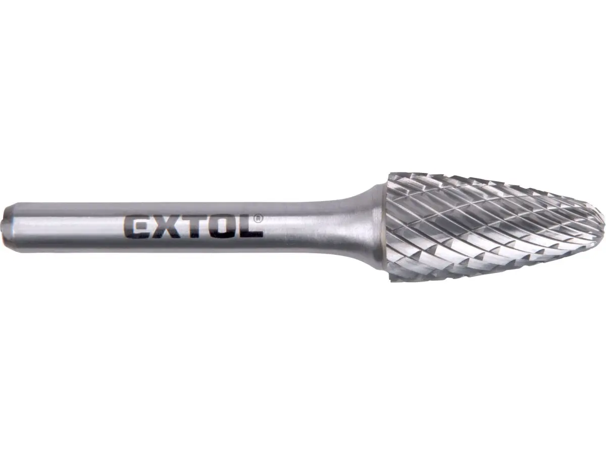 EXTOL INDUSTRIAL 8703755 fréza karbidová 12x25x70mm stopka 6mm, sek střední kulatý oblouk
