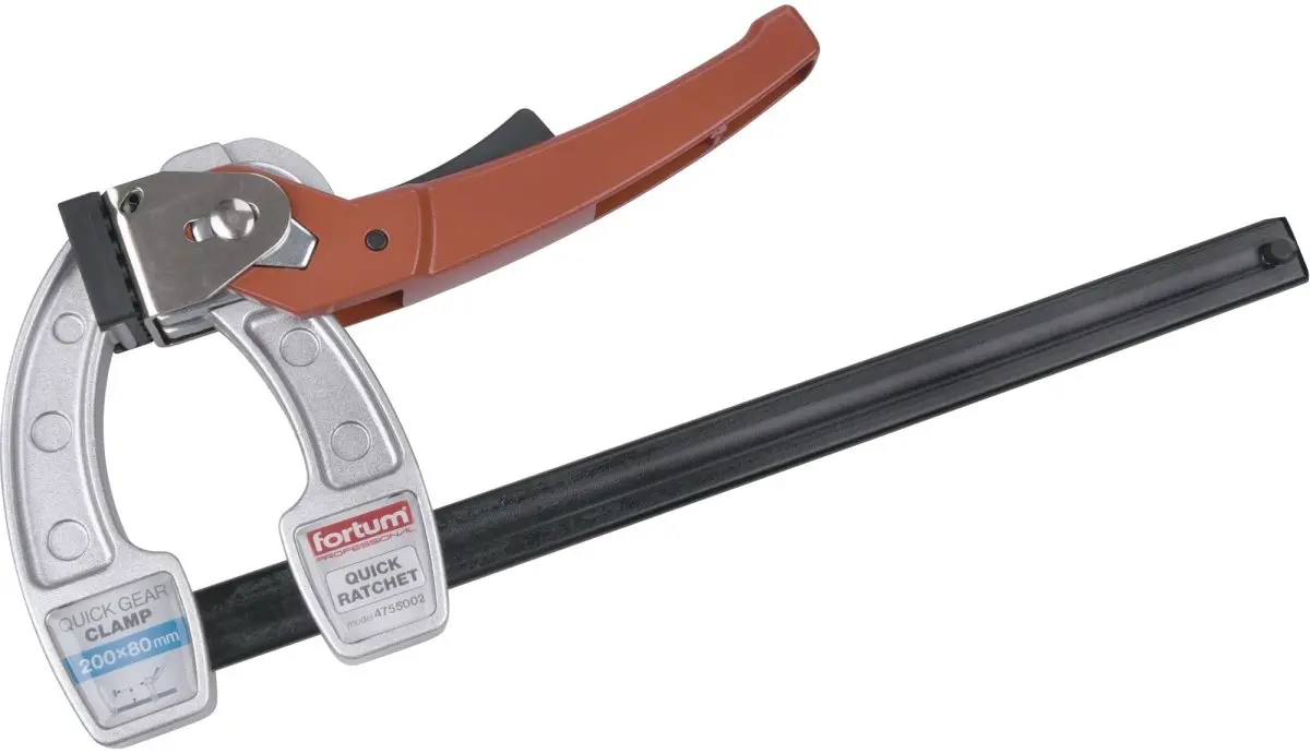 FORTUM 4755002 svěrka F ráčnová rychloupínací, 200x80mm
