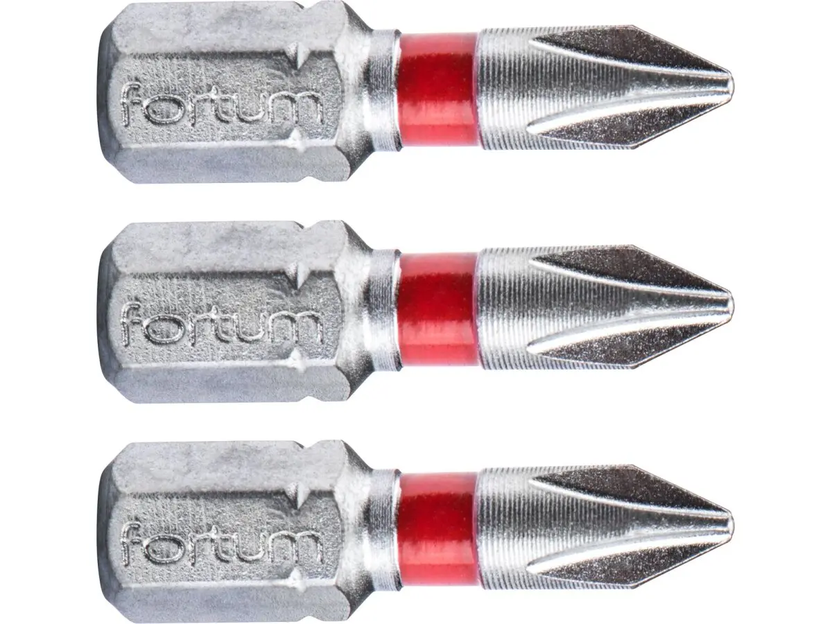 FORTUM-KITO 4741201 bit křížový PH1x25mm 1/4", S2 - 3ks