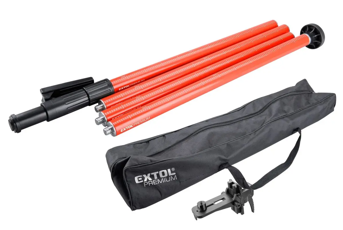 EXTOL PREMIUM 8823906 rozpěrná skládací tyč k laserům, 3m