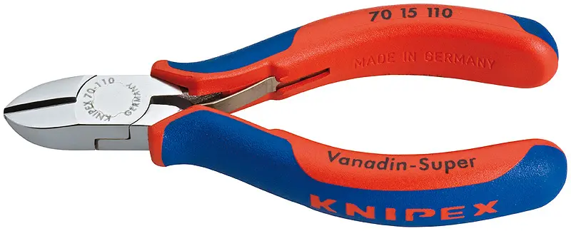 Boční štípací kleště 110 mm Knipex 70 15 110 - chromováno, dvousložkové návleky 70 15 110