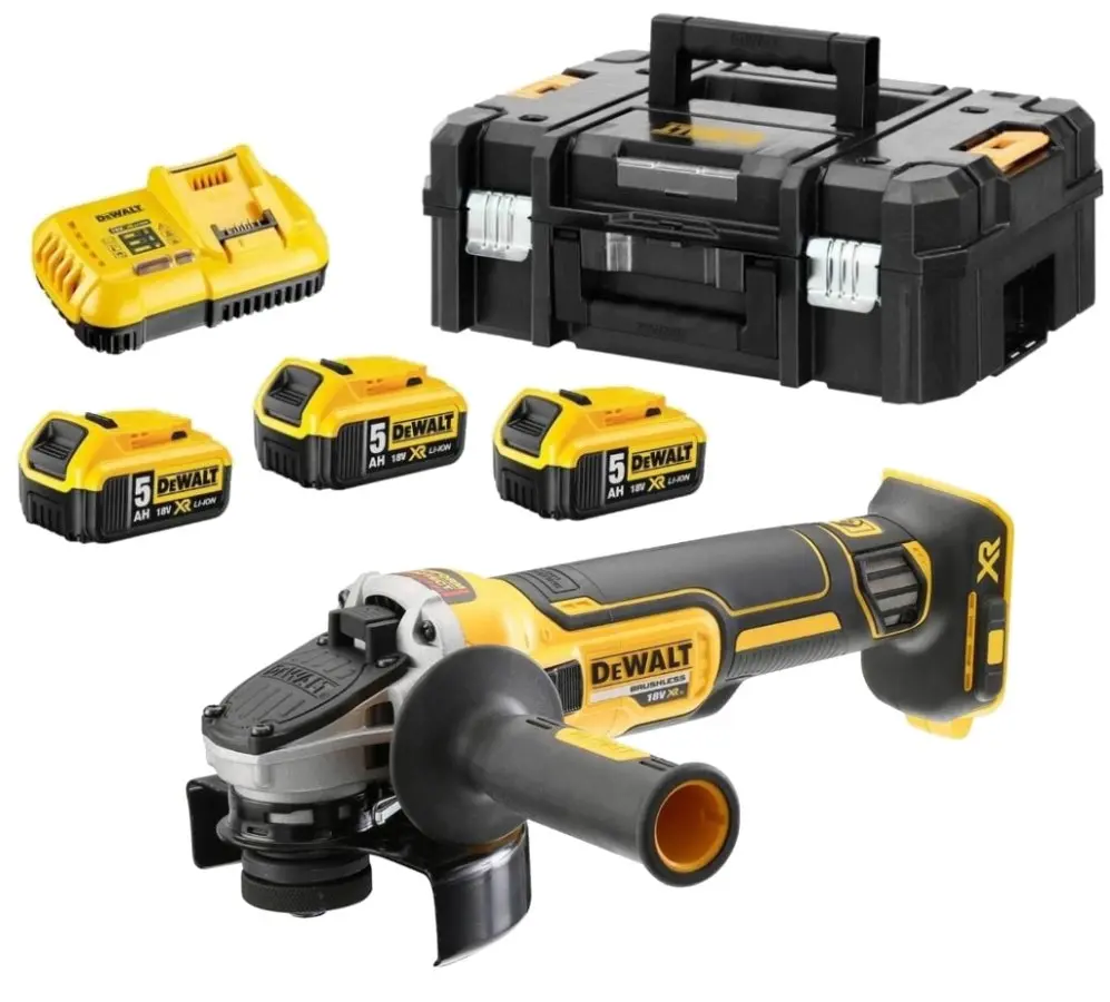 Aku úhlová bruska 125mm DeWALT DCG405P3 18V 3x5Ah