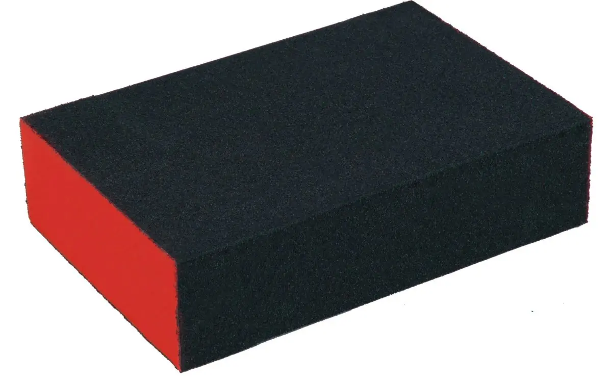 Brusná houba, 100 × 70 × 25 mm, P80, čtyřstranná, abrazivo-korund EXTOL PREMIUM 8803663