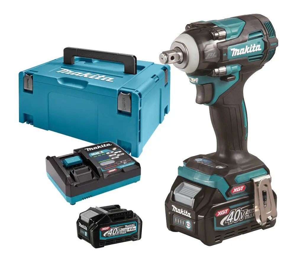 Makita - 40V AKU rázový utahovák, 2x aku Li-ion XGT 2,5 Ah, nabíječka TW004GD201