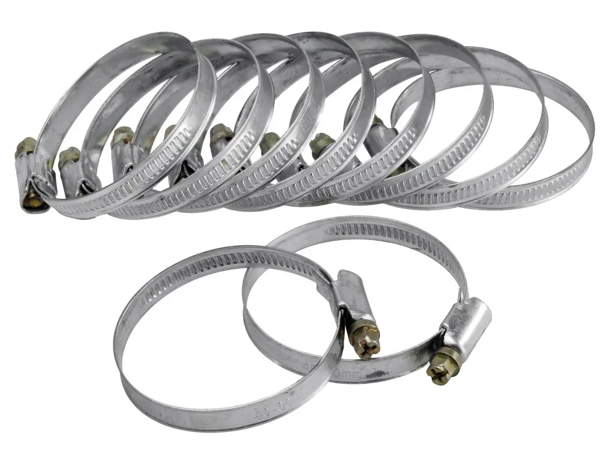 Hadicové spony Extol Craft nerez ocel (10 ks) pr. 16-28 mm