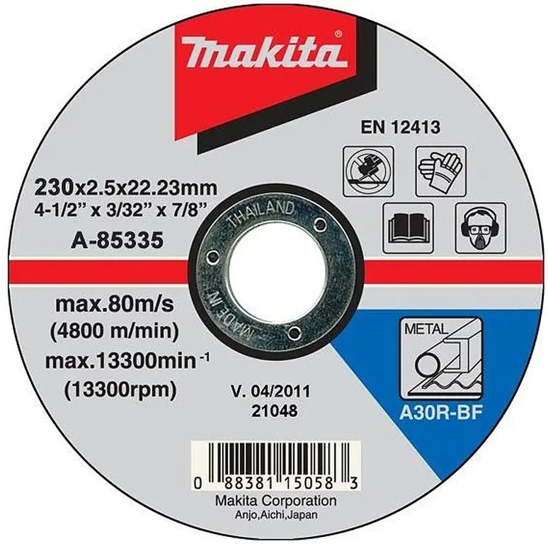 Makita - Řezný kotouč na kov 230x22,2 mm A-85335