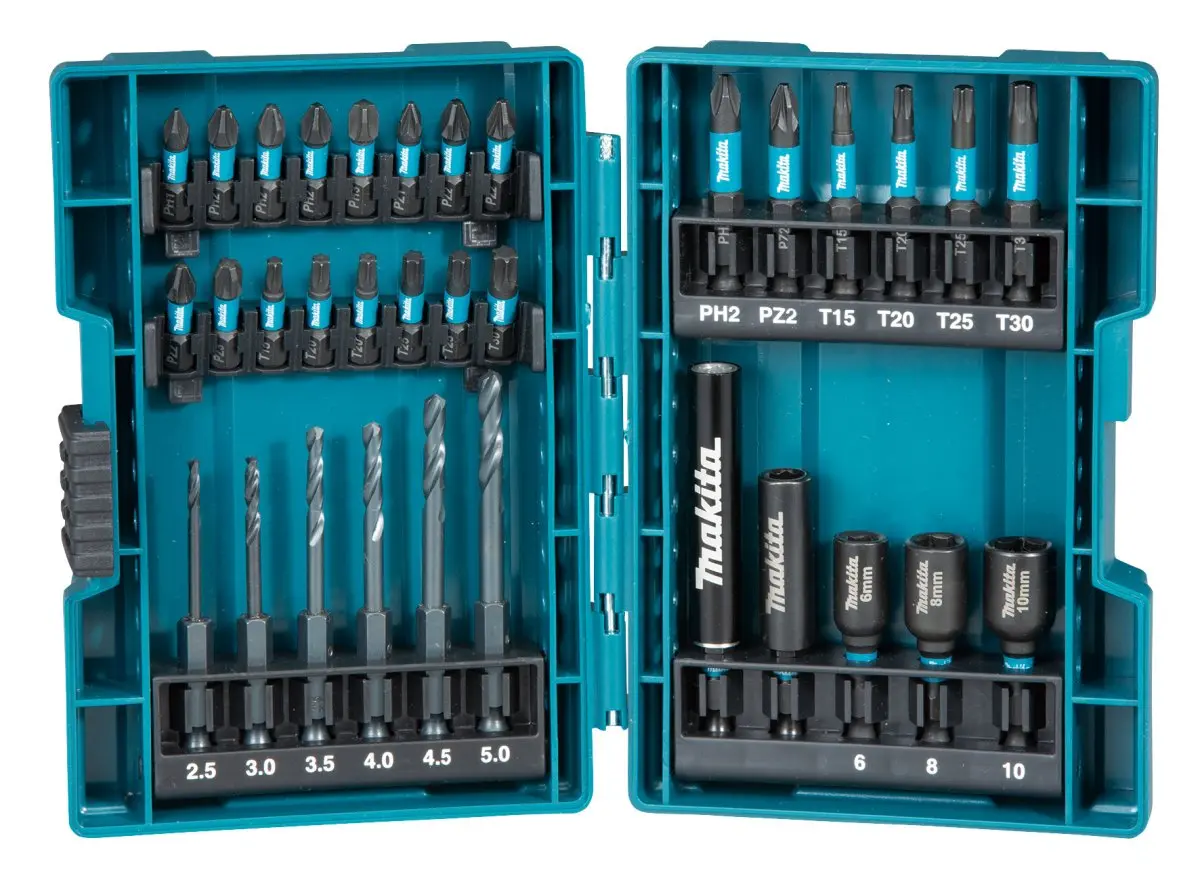 Makita - 33dílná sada bitů, vrtáků a nástrčných klíčů B-66896