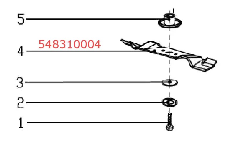 HECHT 548310004 žací nůž pro 548 SW od r. 2020