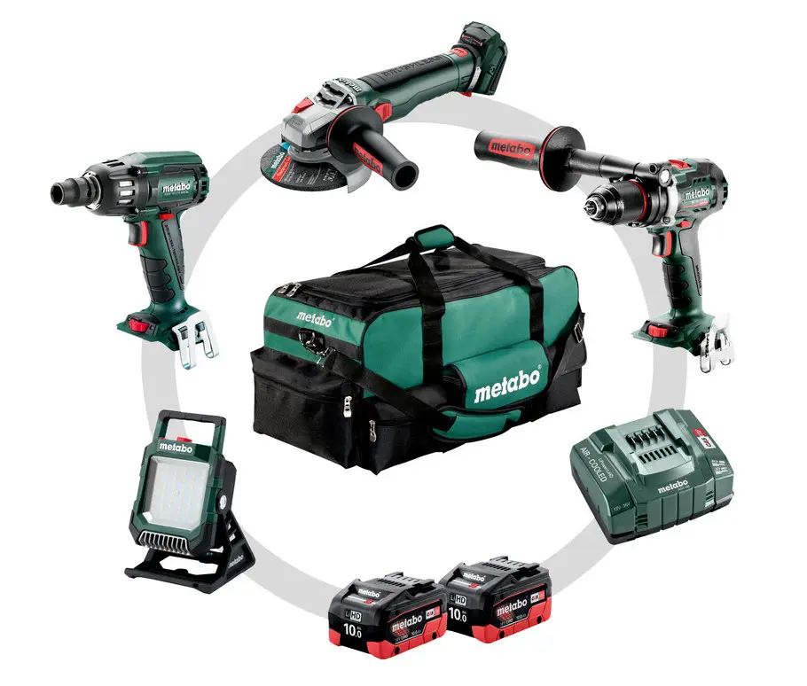 METABO Combo Set 4.3.2 18V akumulátorové stroje v sadě 18V 2x LiHD 10Ah 685209000
