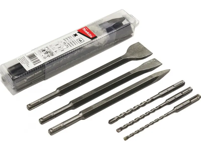 Makita - 6dílná sada vrtáků a sekáčů SDS Plus D-58920