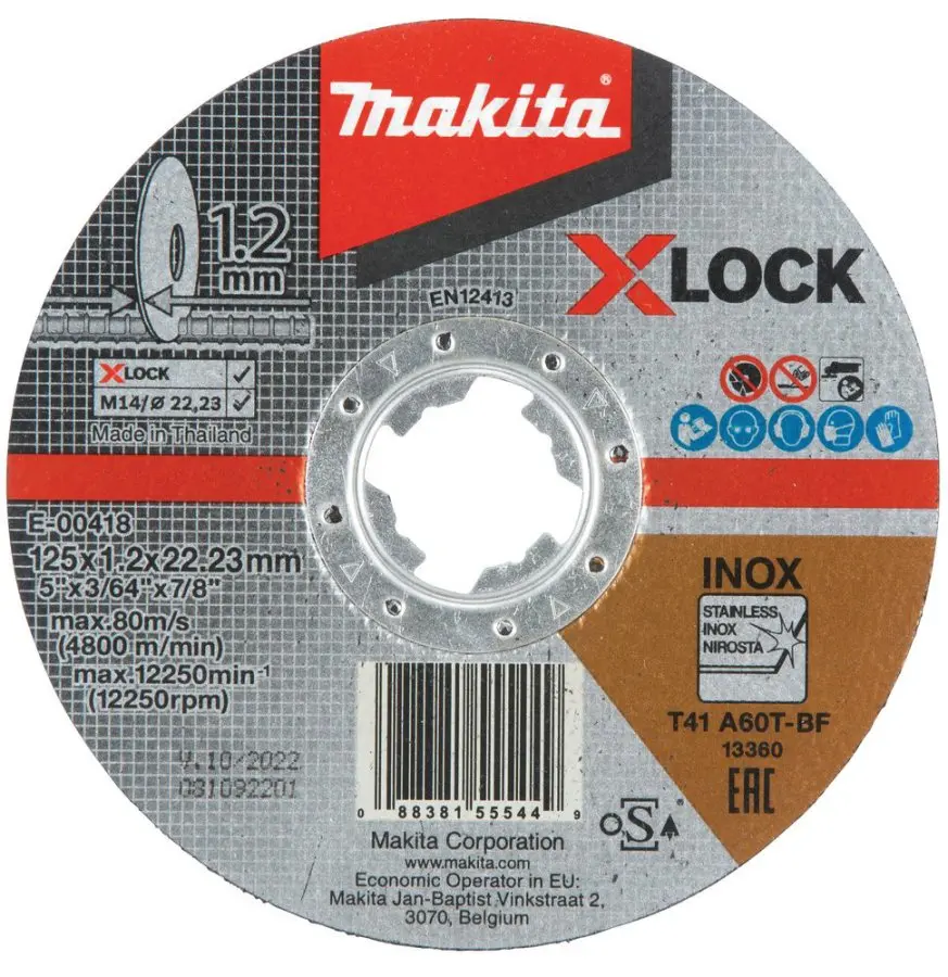 Makita - Řezný kotouč na nerezovou ocel 125x22,23 mm E-00418