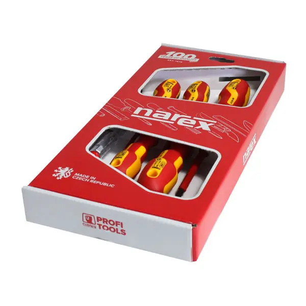 NAREX Bystřice NAREX 8551 10 sada šroubováků 1000V S LINE ELEKTRO PROFI (3xPL, 2xPH) SLIM DESIGN