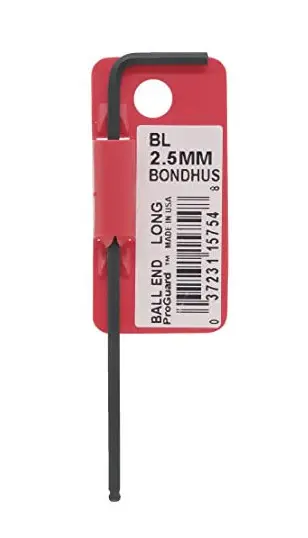 BONDHUS 15754 L-klíč imbus 2,5mm s kuličkou