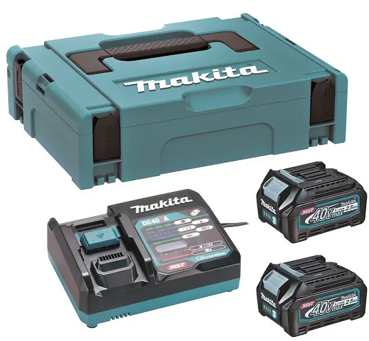 Makita - Sada 12A nabíječky a 2x aku 40 V XGT 2,5 Ah 191J81-6