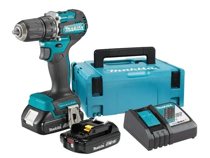Makita - 18V AKU vrtací šroubovák, 2x aku 2,0 Ah LXT, nabíječka DDF487RAJ