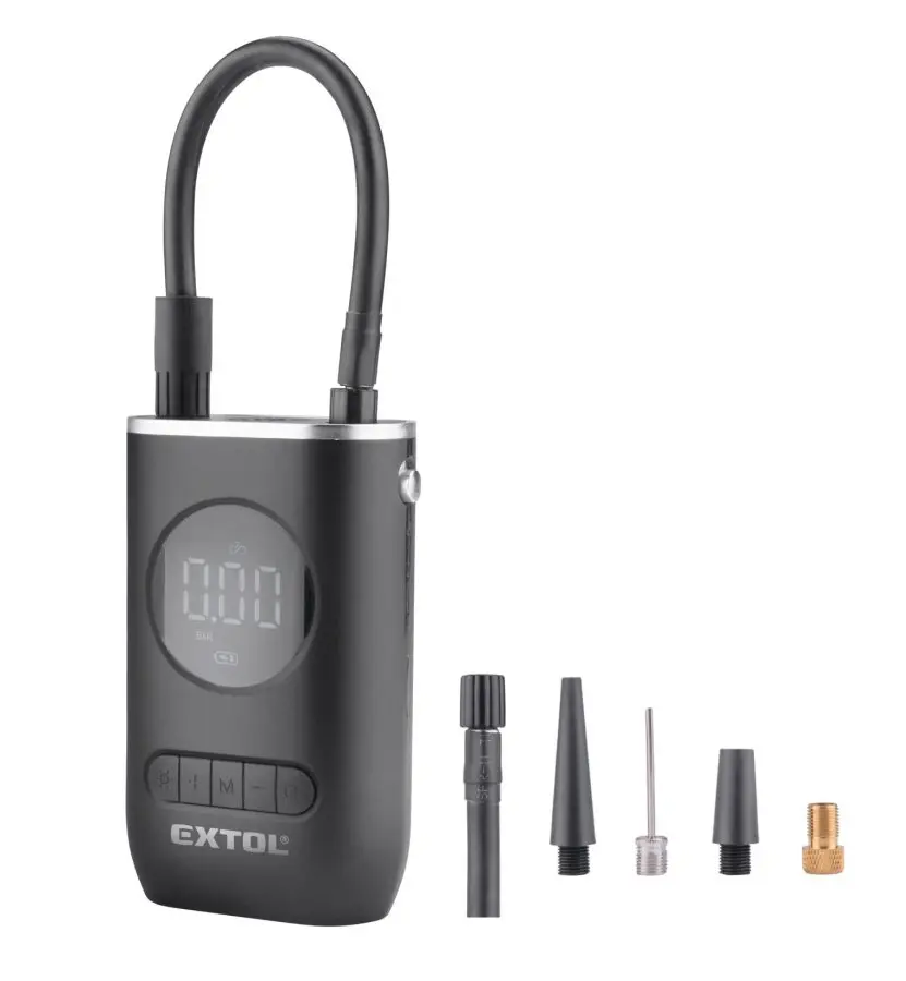 EXTOL PREMIUM 8891511 cestovní aku kompresor 10,8 bar USB nabíjení