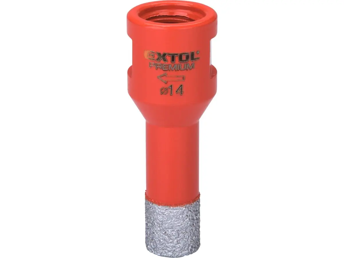 EXTOL PREMIUM Korunka vykružovací diamantová, O 14mm, závit M14 8801863