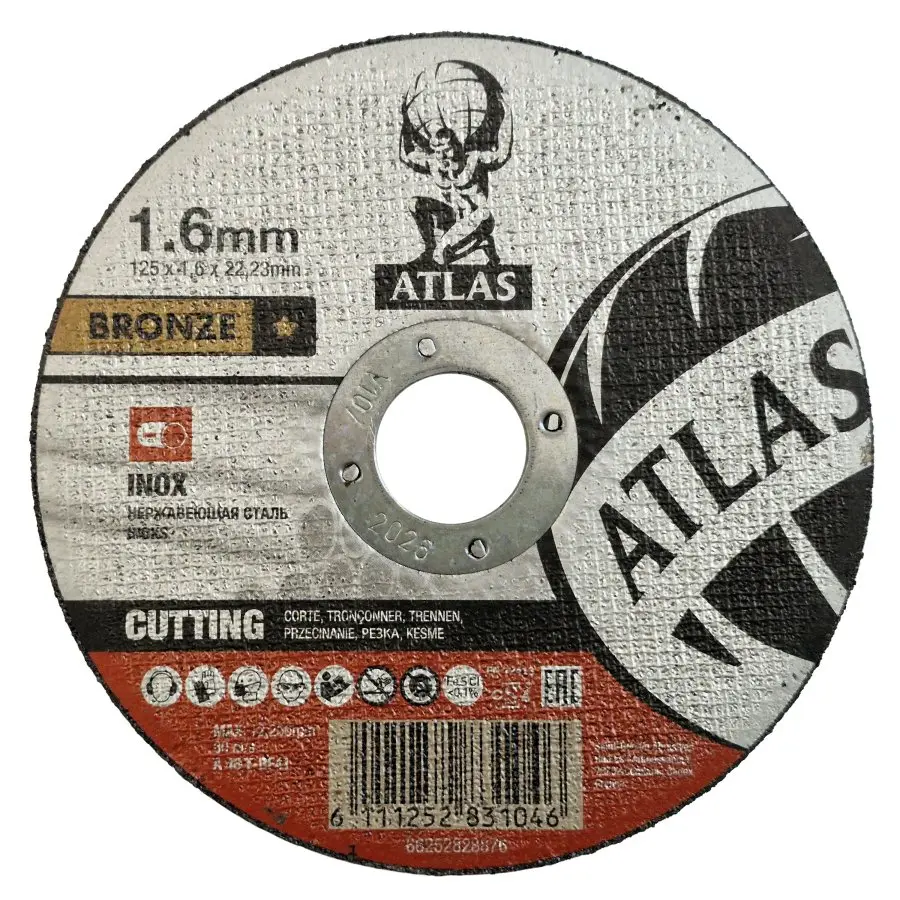 ATLAS 125x1.6 A46T BF41 řezný kotouč na nerez a ocel 66252828876