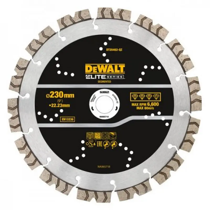 DeWALT - Diamantový řezný kotouč na tvrdé materiály 230x22,23 mm DT20462