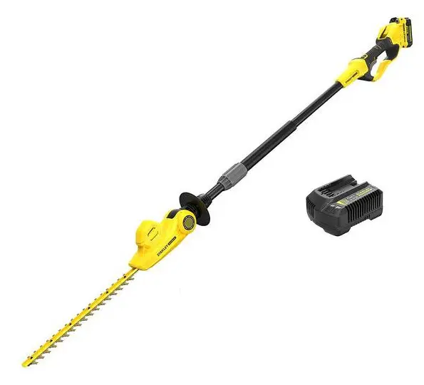 AKU nůžky na živý plot 45cm na tyči Stanley FatMax V20 SFMCHT855M1 1x aku Li-Ion 4Ah