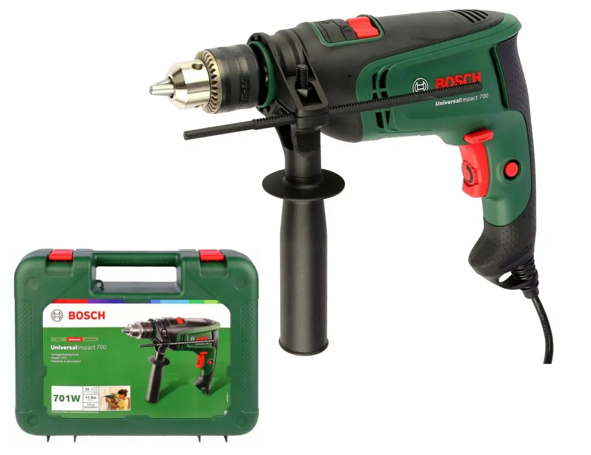 BOSCH UniversalImpact 700 elektrická příklepová vrtačka v kufru 0603313300
