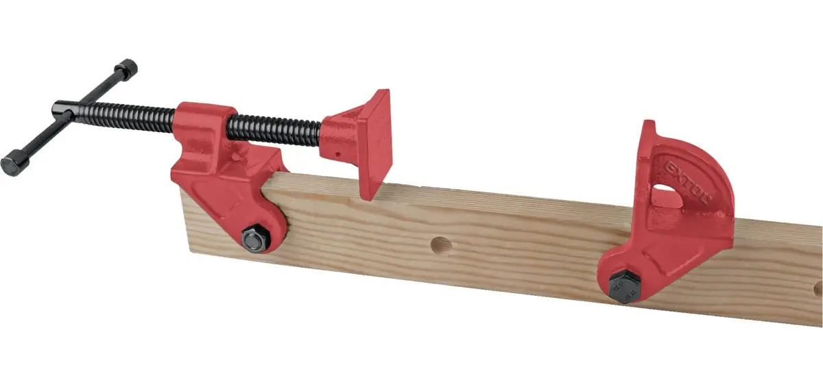 EXTOL PREMIUM 8815405 svěrka k fixaci na hranol/profil 1"/26mm nastavitelná