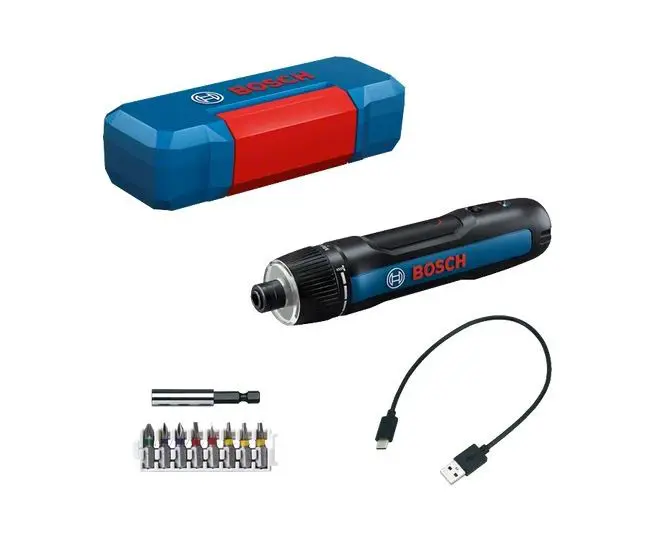 Bosch - 3,6V AKU šroubovák s příslušenstvím, USB kabel 06019H2201