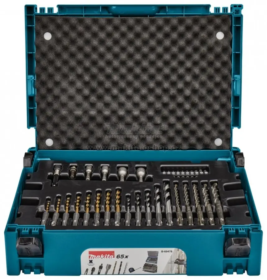 Makita - 65dílná sada bitů a vrtáků B-69478