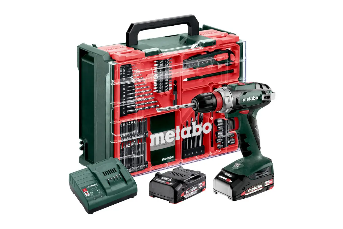 METABO BS 18 Quick Set aku vrtačka 2x2,0Ah Li-Power MOBILNÍ DÍLNA 602217710