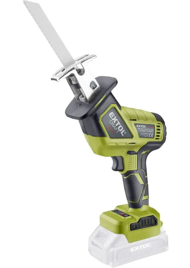 EXTOL CRAFT Aku pila ocaska jednoruční, BRUSHLESS, 20V Li-ion, bez baterie a nabíječky 402455