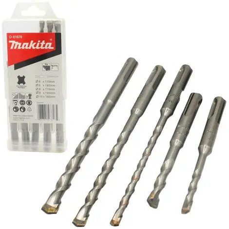 Makita - Sada vrtáků do zdiva SDS Plus, 5 ks D-61678