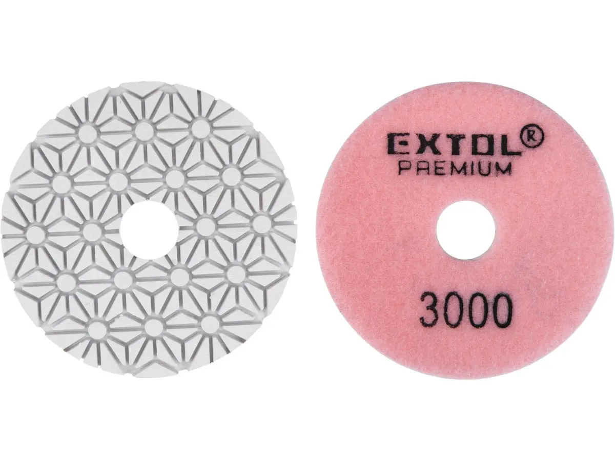 EXTOL PREMIUM 8803099 kotouč diamantový leštící P3000 na obklady 100mm suchý zip