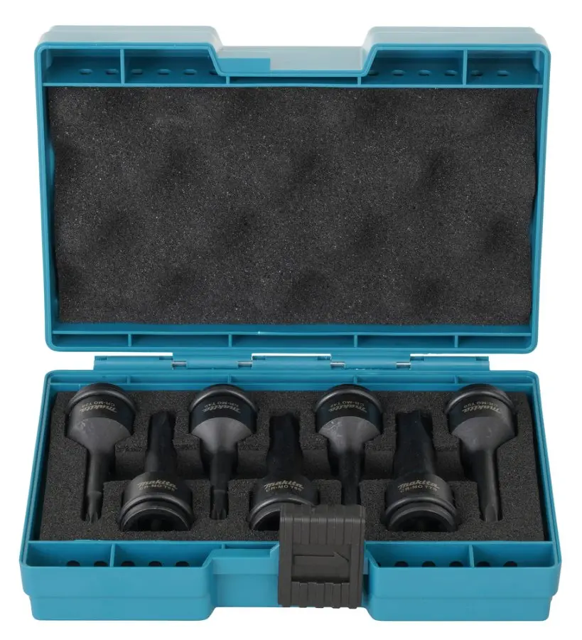 MAKITA E-23628 sada rázových zástrčných hlavic TORX T30-70 IMPACT BLACK 1/2" 7ks
